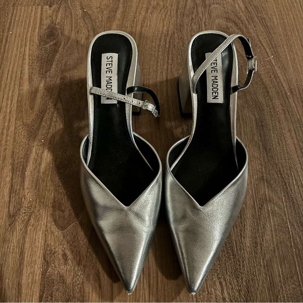 Steve Madden Silver Slingbacks - image 3